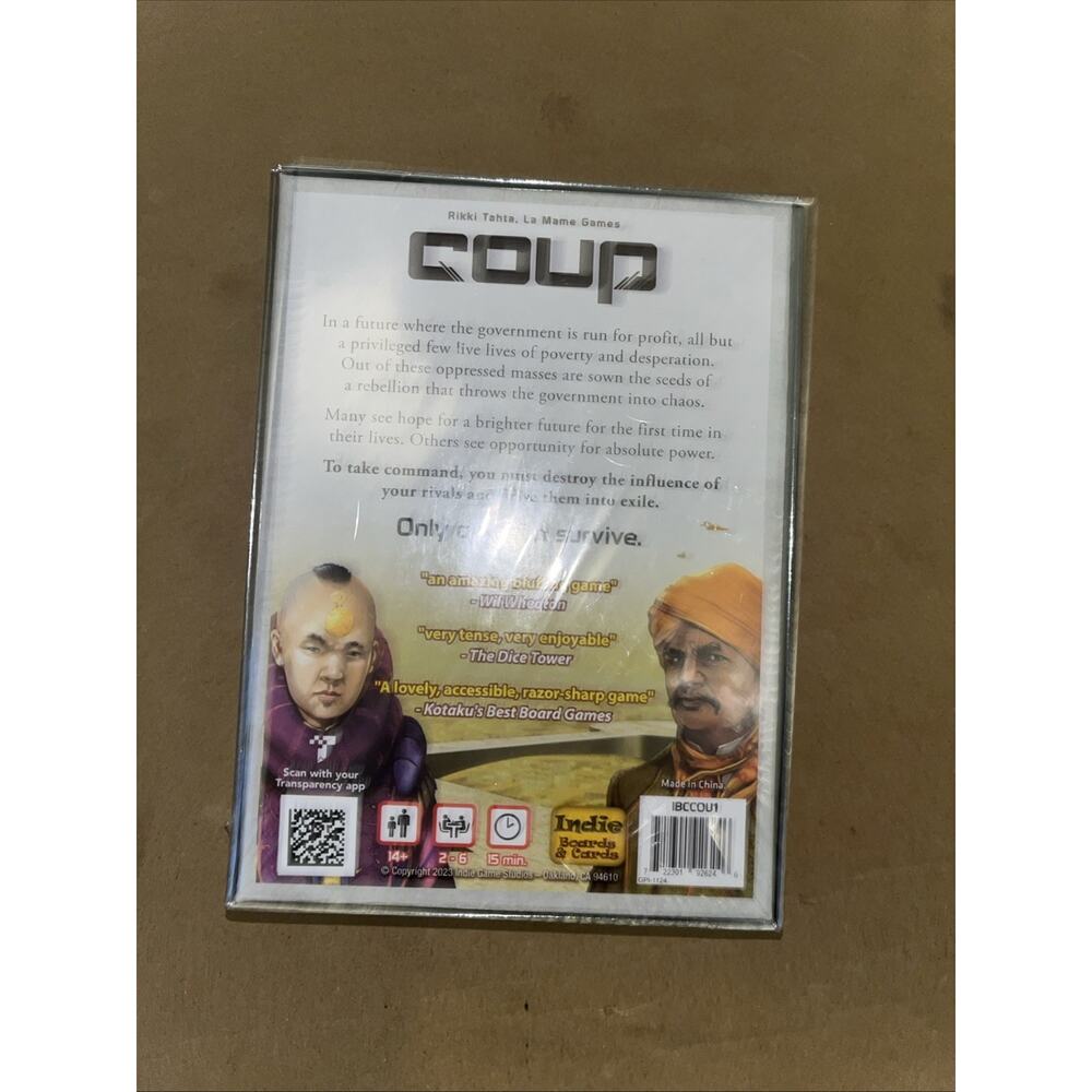 NEW Coup The Dystopian Universe Card Game Or Mame Games 2021 - Picture 2 of 2